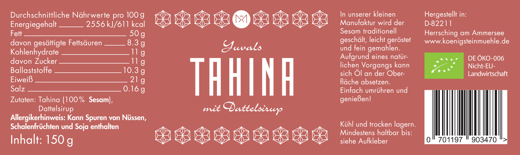 Tahini au sirop de dattes