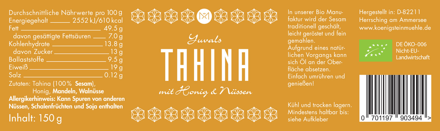 Tahina mit Honig und Nüssen